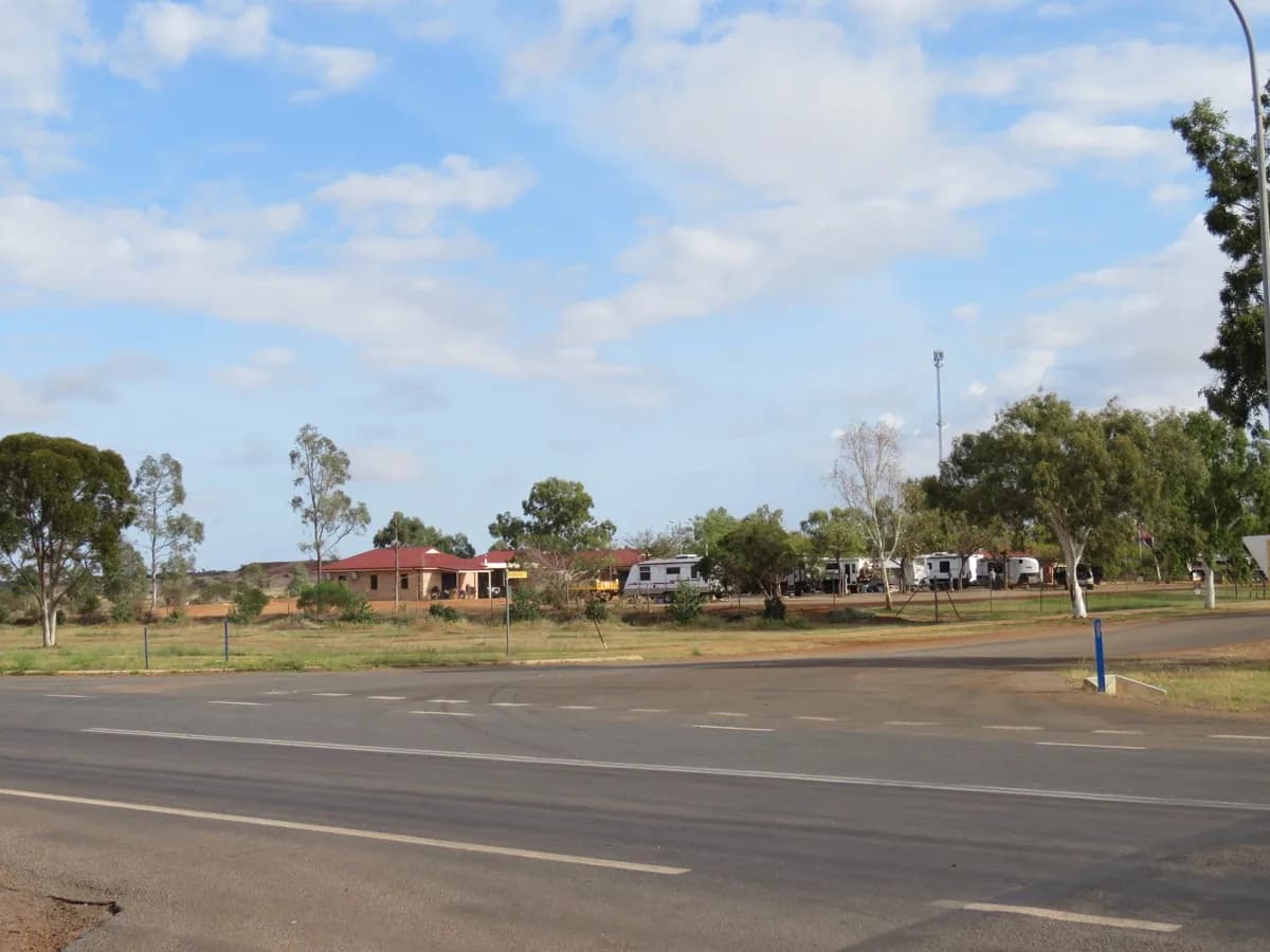 A caravan park in outback Western Australia